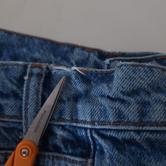 Reformation Cynthia High Rise Straight Jeans Womens 24 Blue Denim Button Fly - Picture 8 of 16